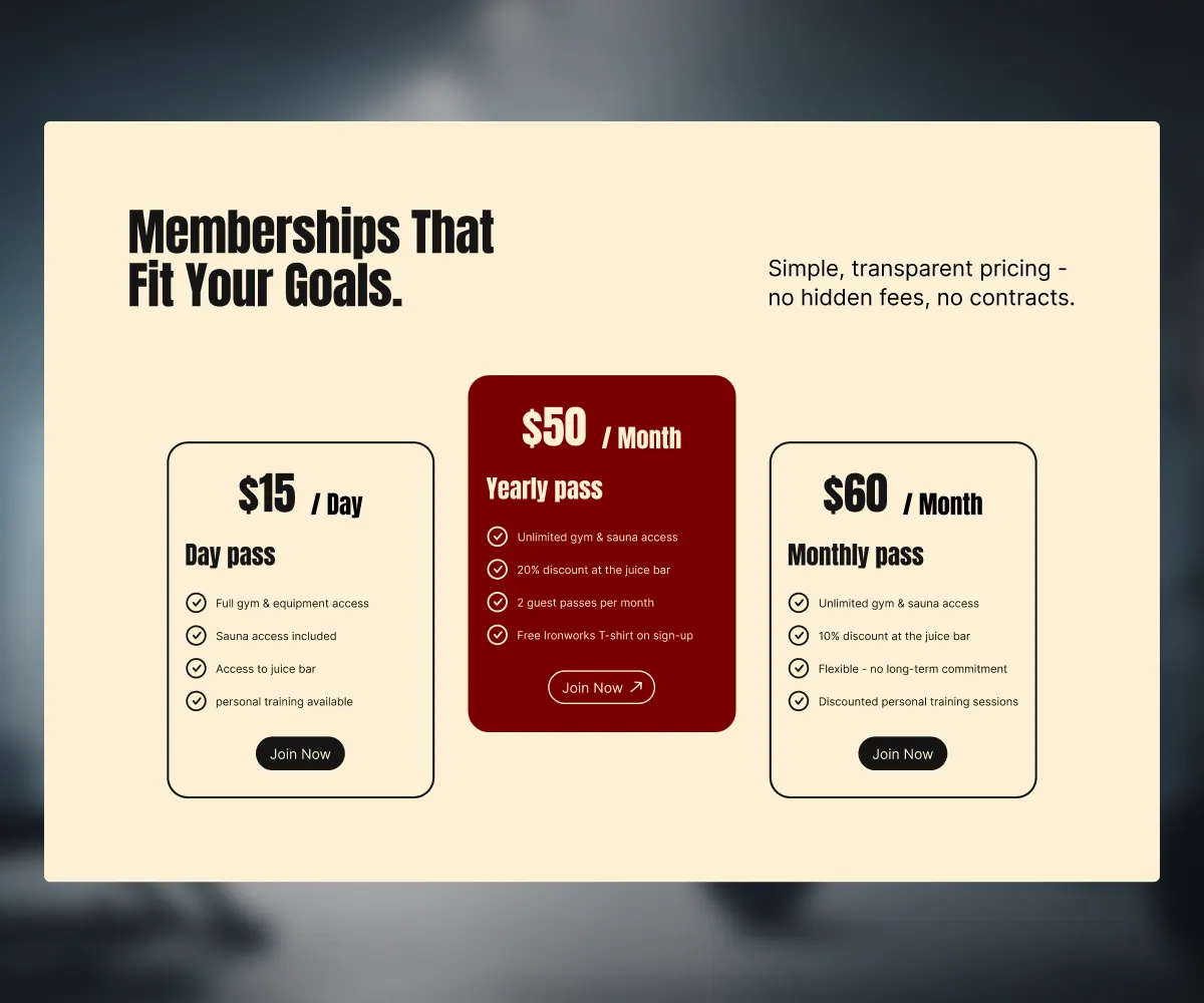IronWorks homepage redesign frame 3