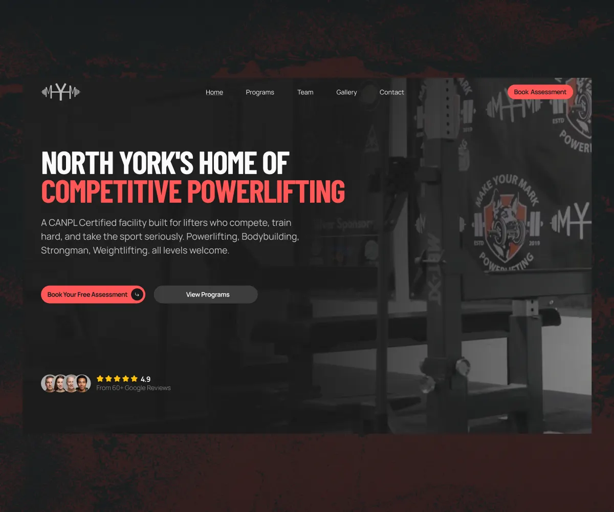 Make Your Mark homepage redesign