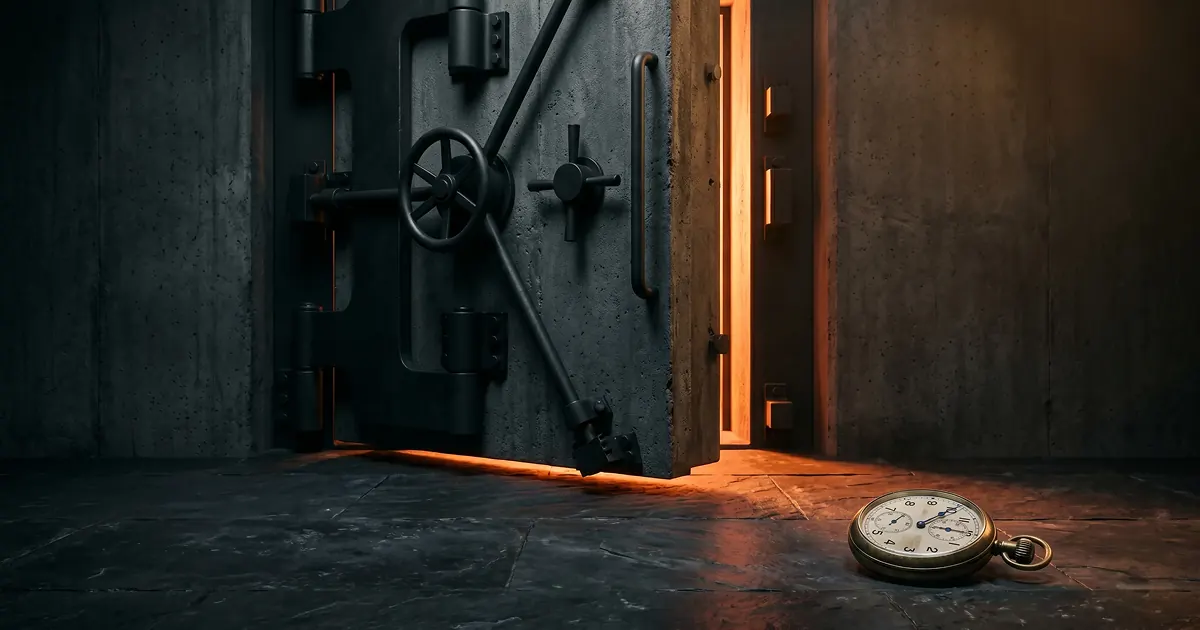 Dark cinematic shot of a gym owner reviewing marketing agency proposals at a minimal desk